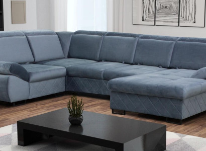 Corner Sofa Couch Upholstery Textile Leather Sofa Couches Furniture new Living landscape U-shape